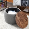image:imageDormCo 2East  Storage Table Ottoman  GrayWhiteBlack  Gray