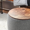 image:imageDormCo 2East  Storage Table Ottoman  GrayWhiteBlack  Gray