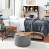 image:imageDormCo 2East  Storage Table Ottoman  GrayWhiteBlack  Gray