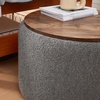 image:imageDormCo 2East  Storage Table Ottoman  GrayWhiteGray  White