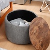 image:imageDormCo 2East  Storage Table Ottoman  GrayWhiteGray  White