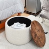image:imageDormCo 2East  Storage Table Ottoman  GrayWhiteOff White