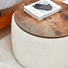 image:imageDormCo 2East  Storage Table Ottoman  GrayWhiteOff White