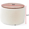 image:imageDormCo 2East  Storage Table Ottoman  GrayWhiteOff White