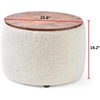 image:imageDormCo 2East  Storage Table Ottoman  GrayWhitePure White