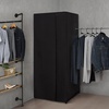 image:imageDormCo Dont Look At Me  The Retractable Portable Changing Room  Black Frame with Black FabricFrame with Black Fabric