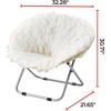 image:imageDormCo Fur Moon Chair  Polar White