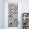 image:imageDormCo Hanging OverTheDoor Shoe Pockets  TUSK College Storage  Gray