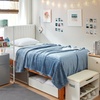image:imageDormCo Me Sooo Comfy Blanket  Smoke Blue  Twin XL Blanket