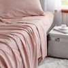 image:imageDormCo Microfiber Twin XL Bedding Sheet Set  Silver Pink