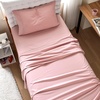 image:imageDormCo Microfiber Twin XL Bedding Sheet Set  Silver Pink