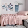 image:imageDormCo Microfiber Twin XL Bedding Sheet Set  Silver Pink