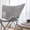 image:imageDormCo Oversized Butterfly Chair  Comfy Cozy Classic GrayClassic Gray