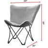 image:imageDormCo Oversized Butterfly Chair  Comfy Cozy Classic GrayClassic Gray