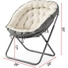 image:imageDormCo Papasan Moon Chair  Beige Taupe