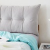 image:imageDormCo Rainha  Plush Tufted College Headboard  Light Gray
