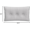 image:imageDormCo Rainha  Plush Tufted College Headboard  Light Gray