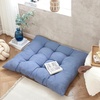 image:imageDormCo Rainha  Puffy Tufted Floor Pillow  GoldDenim Blue