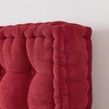 image:imageDormCo Rainha  Ultra Thick Tufted Floor Pillow  Peachy PinkCrimson