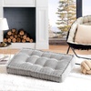 image:imageDormCo Rainha  Ultra Thick Tufted Floor Pillow  Peachy PinkGray