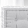 image:imageDormCo Rainha  Ultra Thick Tufted Floor Pillow  Peachy PinkPure White