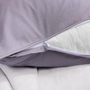 image:imageDormCo Rainha Cotton Dutch Euro amp Bolster Pillow Set  Taupe Gray  Dorm Supplies for College Freshmen Essentials