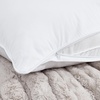 image:imageDormCo Rainha Cotton Dutch Euro amp Bolster Pillow Set  White  Dorm Supplies for College Freshmen Essentials