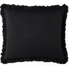 image:imageDormCo Rainha Cotton Dutch Ruffled Euro amp Bolster Pillow Set  Black  Dorm Supplies for College Freshmen Essentials