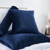 image:imageDormCo Rainha Velvet Dutch Euro amp Bolster Pillow Set  Navy  Dorm Supplies for College Freshmen Essentials