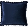 image:imageDormCo Rainha Velvet Dutch Ruffled Euro amp Bolster Pillow Set  Navy  Dorm Supplies for College Freshmen Essentials