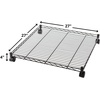 image:imageDormCo Suprima Rolling Underbed Square Shelf  Black