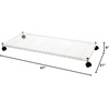 image:imageDormCo Suprima Rolling Underbed Storage Shelf  White