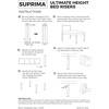 image:imageDormCo Suprima Ultimate Height Black Bed Risers  Carbon Steel