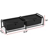 image:imageDormCo Suprima Underbed Storage  Lidded 2 Section  WhiteBlack