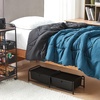 image:imageDormCo Suprima Underbed Storage  Lidded 2 Section  WhiteBlack