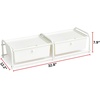 image:imageDormCo Suprima Underbed Storage  Lidded 2 Section  WhiteWhite