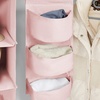 image:imageDormCo TUSK 3Piece College Closet Hanging Shelves Set  Rose Quartz Pink  Essential Dorm Supplies for College Freshmen NecessitiesRose Quartz