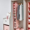 image:imageDormCo TUSK 3Piece College Closet Hanging Shelves Set  Rose Quartz Pink  Essential Dorm Supplies for College Freshmen NecessitiesRose Quartz
