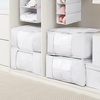 image:imageDormCo TUSK Jumbo Storage with Clear View 4Pack  Rose QuartzWhite