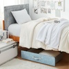 image:imageDormCo Texture Brand  Rolling Under Bed Storage Drawer  Jeans Blue