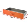 image:imageDormCo Texture Brand  Rolling Under Bed Storage Drawer  Orange