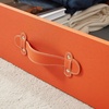 image:imageDormCo Texture Brand  Rolling Under Bed Storage Drawer  Orange