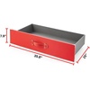 image:imageDormCo Texture Brand  Rolling Under Bed Storage Drawer  Red