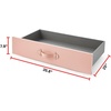 image:imageDormCo Texture Brand  Rolling Under Bed Storage Drawer  Rose Quartz