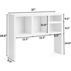 image:imageDormCo The College Cube Thick  Desk Bookshelf  White