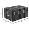 image:imageDormCo The Iron Brick Trunk  STRONGEST Trunk  GrayBlack
