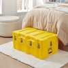 image:imageDormCo The Iron Brick Trunk  STRONGEST Trunk  GrayYellow