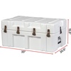 image:imageDormCo The Iron Brick Trunk  Strongest USA Made Trunk  White