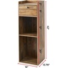 image:imageDormCo Yak About It Extra Tall Bookcase Table  Rustic