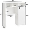 image:imageDormCo Yak About It Locker Safe Desk Bookshelf Hutch  White